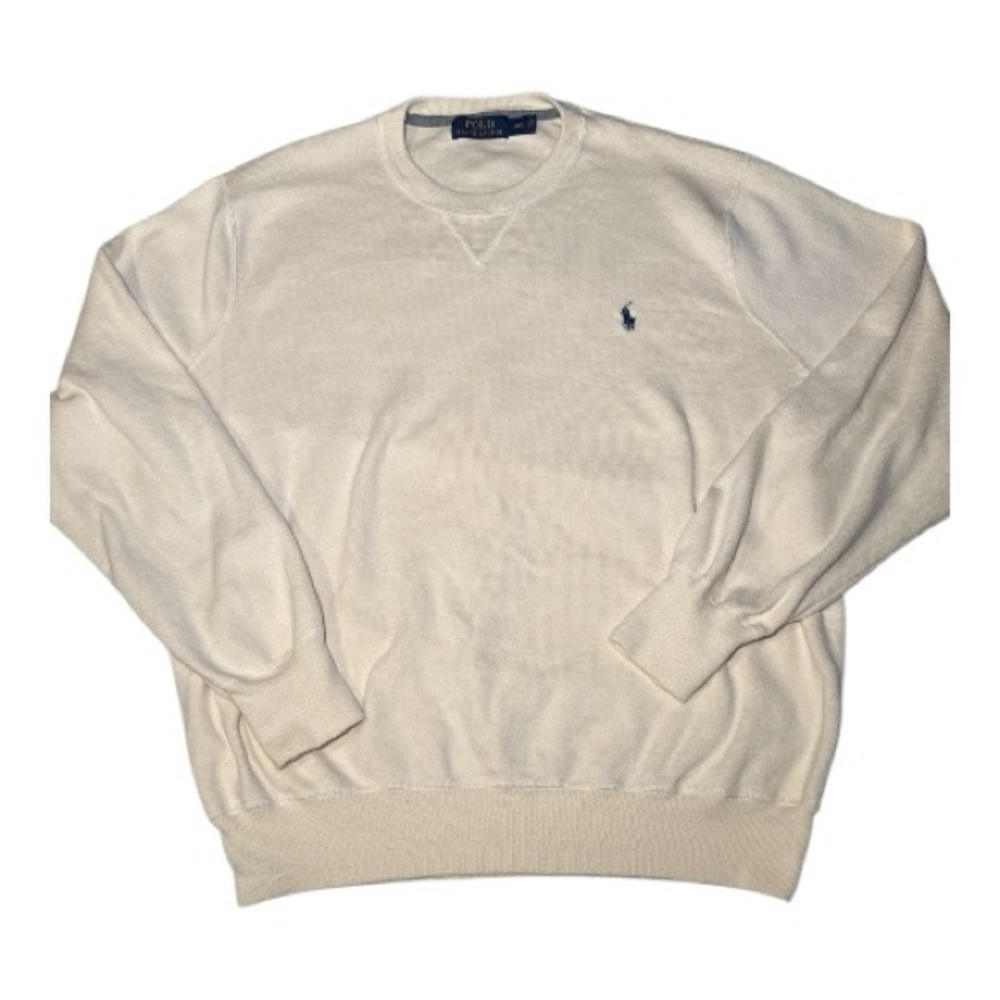 Polo Ralph Lauren Men's Cream Crewneck Sweater XXL